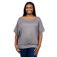 thumbnail image 3 of Plus Size Short Sleeve Dolman Style Top, 3 of 10