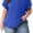 Royal Blue, variant on Cueply Plus Size Summer Tops for Women Short Sleeve v Neck Shirt Womens Casual Loose Fit Tunic Blouses