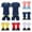 Style1-Navy outfits sets for boys, variant on Maqroz Boys Football Set Baseball 2 Piece Outfits School PE Gym Athletic Sweatsuits Summer Short Sleeve Compression Shirt and Shorts Sportswear 5-15 Years