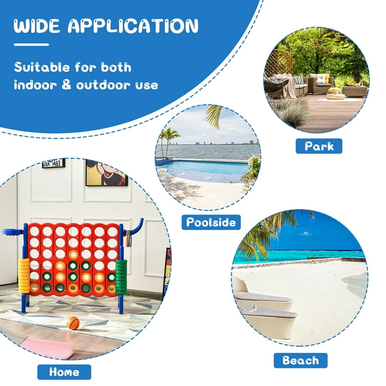 その他 4in1 Box SmartBoom's Play within a Play Costway Giant 4 in A Row Jumbo 4-to-Score Game Set W/Storage