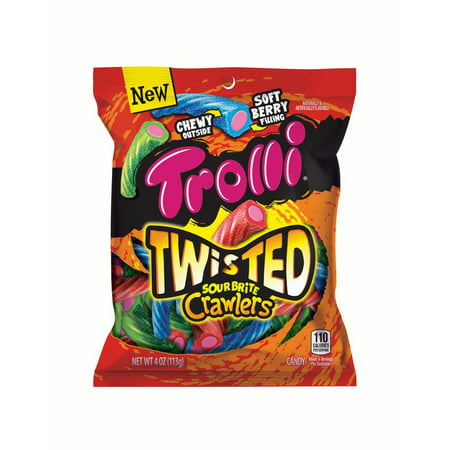 Trolli, Twisted Sour Brite Crawlers Gummy Candy, (Best Sour Gummy Candy)