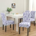 thumbnail image 5 of Dining Room Chair Covers 4pcs Stretch Dining Chair Cover Removable Washable Kitchen Chair Slipcovers for Home Party Hotel Wedding Ceremony, Universal Size (lavender Purple), 5 of 7