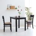 thumbnail image 4 of Livinia Cabin 33.5" Wooden Dining Table/Small Rectangular Modern Farmhouse Solid Wood Kitchen Table Desk (Black), 4 of 9