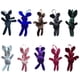 thumbnail image 2 of Llavero con forma de conejo de pareja de terciopelo con muñeca de la suerte de varios colores para mujeres y niñas E65D, 2 of 4