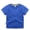 Blue-Tee, variant on SILVERCELL 2-10Y Boys Girls Casual Cotton Shorts Toddler Kids Solid Color Half Pants (Without Drawstring)