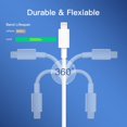 thumbnail image 4 of for  Fast Charger Cable  2-Pack(3.2Ft) Fast Charging Compatible with  13/13pro 12/12 Pro/12 Pro Max/11 Pro/11 Pro Max iPad, 4 of 7