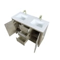 thumbnail image 3 of Lafarre 48 in W Rustic Acacia Double Vanity, Cultured Marble Top & Faucet Set, 3 of 6
