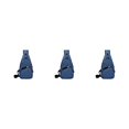 thumbnail image 1 of Riñonera impermeable Qarigey de tela para hombre bandolera multifuncional resistente al desgarro Azul, 1 of 6