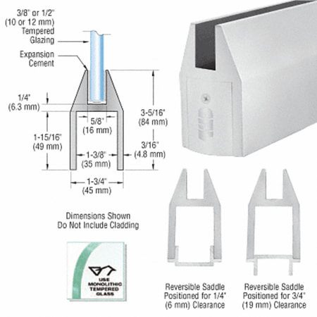 Crl Satin Anodized Series CRL Satin Anodized 3-5/16