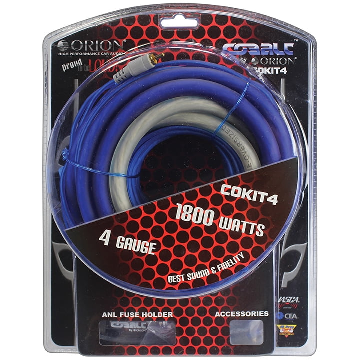 Orion COKIT4 4Gauge AWG Car Audio Complete Wire Kit + Speaker Wire/RCA Cable