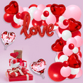 thumbnail image 6 of Valentine's Day Balloon Garland Arch Kit, 40" Love Foil Balloons Red Pink White Balloons for Valentine's Day Wedding Engagement Mother's Day Galentine’s Day Decoration Supplies, 6 of 8