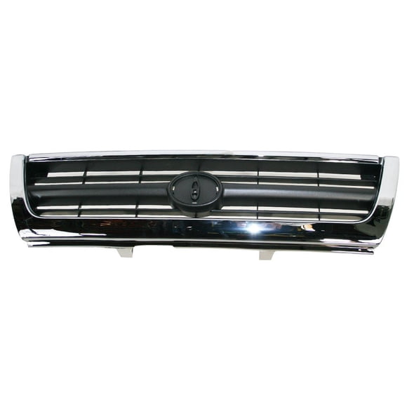 Titanium Plus Autoparts Pièces de Rechange Grille avant CHROME ARGENT Foncé Compatible avec Toyota 1996 1997 1998 4Runner Compatible 5311135340 À1200202