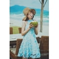 thumbnail image 5 of Womens Sun Hats Wide Brim Summer Beach Hat for Women Foldable Travel Straw Hat UPF50+, 5 of 8