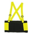 thumbnail image 1 of 10-Pack of Cordova SB100L High-Visibility Adjustable Back Support Belt with Attached Suspenders, Large, Lime, 1 of 1