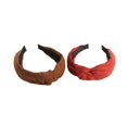 thumbnail image 1 of 2 piezas de banda para el cabello de moda simple estilo coreano gamuza tocado diadema Netflix lavado de cara tarjeta para el cabello accesorios para el cabello, 1 of 3