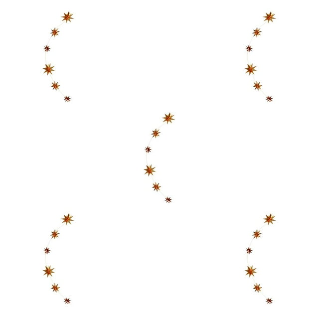 QualitChoice 1 Set Star Decorations Household Interesting Exquisite Stars Pendant Party Supply Craft Decoration Decor Props for Layout Golden 5Set