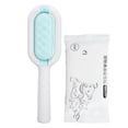 thumbnail image 2 of Pet Dog Knots Remover, Wet Wipes Double Row Multi Functional Puppy Hair Cleaning Grooming Comb  For Cats Green,Pink, 2 of 8