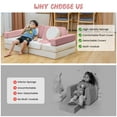 thumbnail image 5 of AWQM Kids Play Couch: 13PCS Modular Sectional Sofa for Toddlers, Convertible Floor Cushion, Playroom Furniture for Boys and Girls, 5 of 9