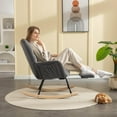 thumbnail image 3 of JESTOP Rocking Chair Nursery with Foot Rest, Teddy Glider Rocking Chair Upholstered Rocker Recliner Chair, Comfy Armchair with Adjustable Footrest for Living Room Bedroom, 3 of 6