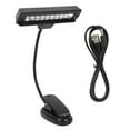 thumbnail image 2 of Luz LED para Atril, Lámpara de Lectura Con Clip para el cuello flexible y USB, Negra, Para Músicos, Banco de Trabajo, Lectura Nocturna, 2 of 7