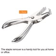 thumbnail image 3 of Uxcell Staple Remover Tools, Heavy Hand Staplers Removal Pin Puller Office Home, Silver, 3 of 5