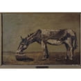 thumbnail image 2 of Gustave Courbet 24x18 Black Ornate Framed Double Matted Museum Art Print Titled: The Donkey (1862-1863), 2 of 5