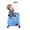 Blue, variant on Kids Ride on Luggage for Aged 3-6, Toddler Luggage with Seat,Rolling Luggage with Spinner Wheels ,Suitcase Carry Trolley with Password Lock,with Safety Belt, Airplane Travel (Blue)