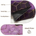 thumbnail image 6 of Round Rugs 4Ft, Purple Geometric Round Area Rug Washable Indoor Throw Carpet, Ombre Modern Abstract Art Soft Non Slip Circle Rug for Kitchen Nursery Room Home Decor Aesthetic, 6 of 8