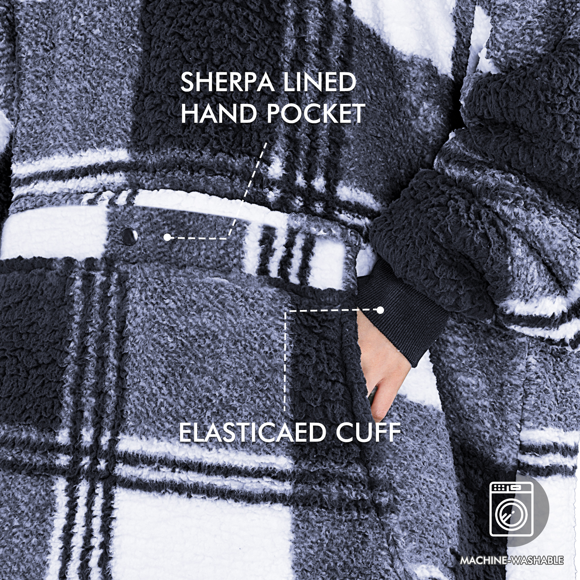 Tirrinia Oversized Blanket Hoodie, Wearable Fluffy Sherpa Blanket, Cozy Sweatshirt Blanket Gift for Adult Women Men Girlfriend