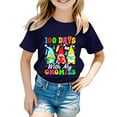 thumbnail image 5 of Coerni 100 Days Of School Letter Graphic Shirt for Toddler Boys Girls, Kids Happy 100th Day School Soft Cotton Tee Tops, 5 of 8