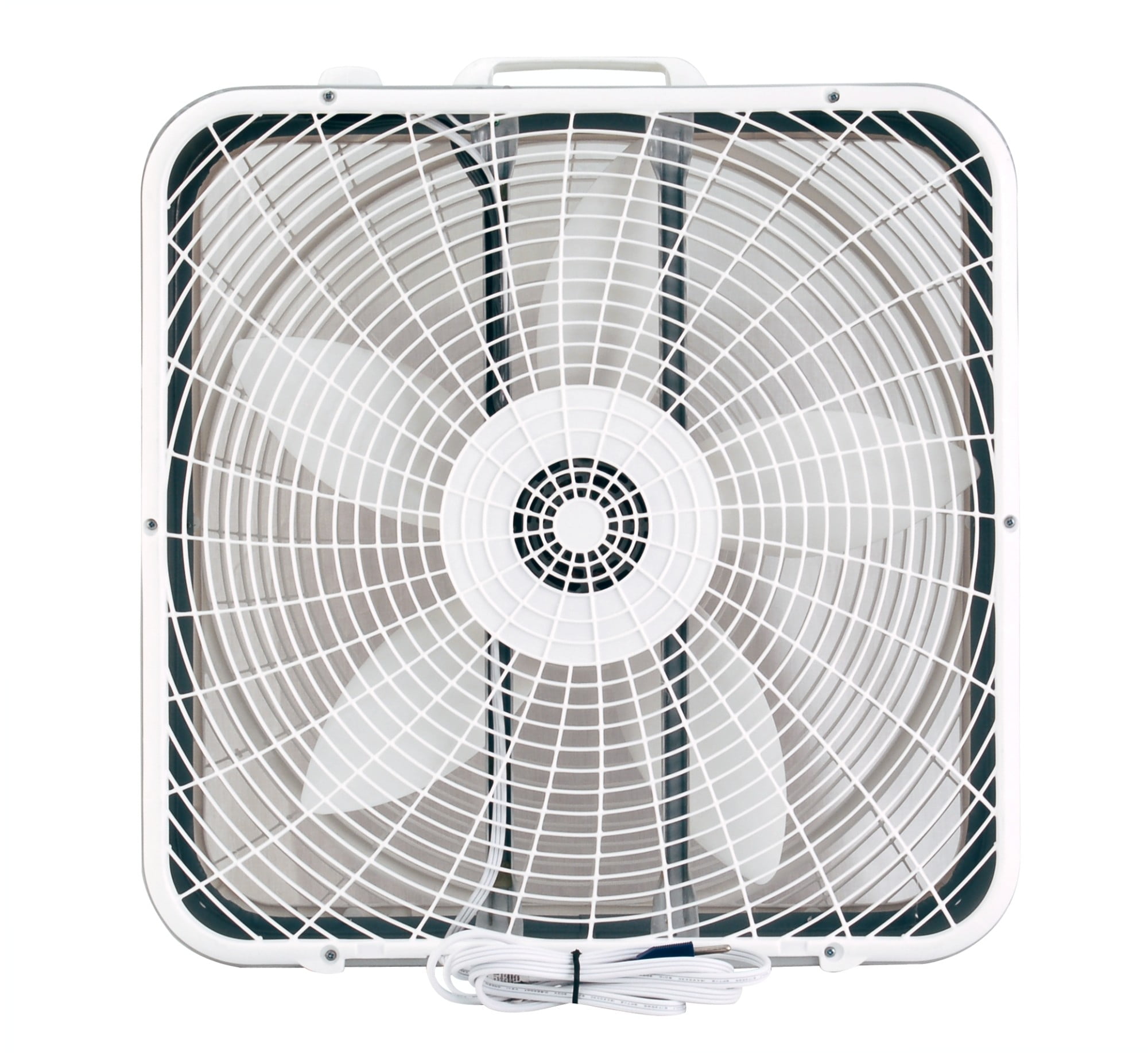 Air King 20" 3-Speed Commercial Grade Box Fan, White, 9723