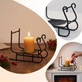 thumbnail image 5 of Qholemyo Golden Metal Sleigh Candleholder Tabletop Ornament Home Decor For Christmas Xmas Table Decor, 5 of 6