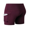 thumbnail image 2 of Women High Waist Running Short Tummy Control Shorts Polyester Black XL, 2 of 2