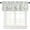 Eucalyptus, variant on Watercolor Black White Grey Leaf Kitchen Curtains Valances for Windows Spring Summer Flowers Rod Pocket Valance Window Treatments 1 Panel Short Curtain 54x18 Inch for Bathroom Living Room Decor