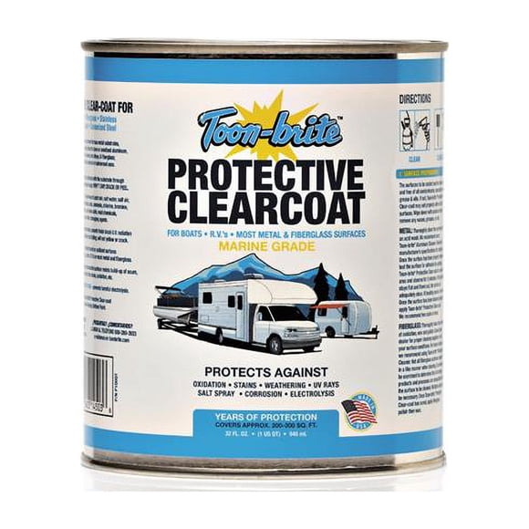 Toon-Brite 3008.1041 32 oz P100QT Protective Clear-Coat