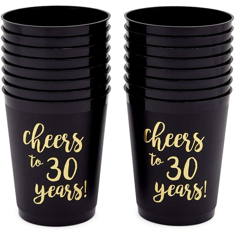 RIP Twenties Plastic Cups 30 Birthday Party Supply Minimalist