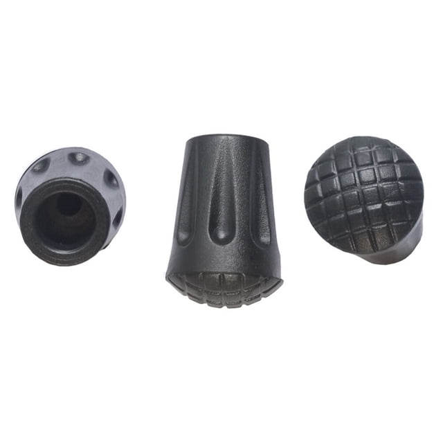 ETHZZLE 6 Pcs Embouts de Béquille pour Randonnée Noir Léger Antidérapant Couvre-Bâtons de Marche