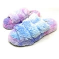 thumbnail image 7 of JEFFRICO Womens Slippers Open Toe Faux Fur Three Band Slide Slippers, 7 of 7