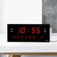 thumbnail image 6 of Large Digital Wall Clock Number Home Accessories USB LED Tools 12/24H Display Easy Viewing for kitchen and home Hall, 6 of 8