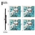 thumbnail image 3 of Square Wall Clock,Dolphin Smiling With Happy And Playful Expression,Silent Non-Ticking Wall Clock Decor for Home Office Kitchen Living Room Bedroom(12inch), 3 of 4