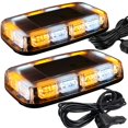 thumbnail image 1 of ASPL 2pcs 48LED Roof Top Strobe Lights, High Visibility Emergency Safety Warning LED Mini Strobe Light bar with Magnetic Base for, 1 of 6