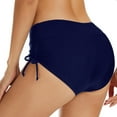 thumbnail image 3 of Sngxgn Womens Tummy Control High Waisted Bikini Bottoms(Dark Blue,S), 3 of 6
