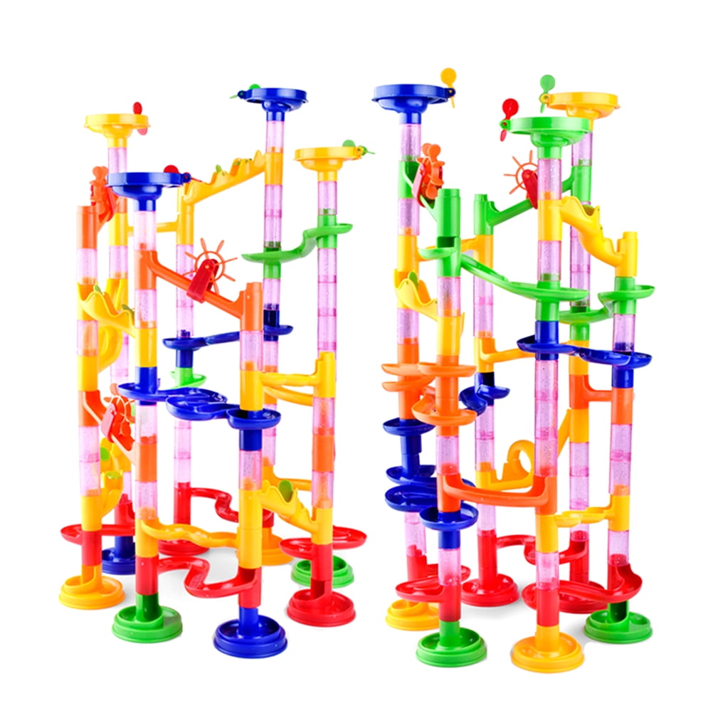 105PCS DIY Assembled Ball Track Blocks Creative Children's Educational Labyrinth Pipe Game Toys