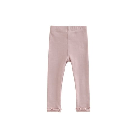 

Bagilaanoe Toddler Baby Girls Leggings Elastic Waist Slim Fit Pants 6M 12M1 8M 24M 3T 4T 5Y Kids Long Trousers for Casual Daily