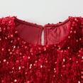 thumbnail image 7 of Mikilon My First Christmas Outfits Baby Girl Xmas Shiny Sequins Toddler Velvet Dress Infant Knee Length Fall Winter Clothes, 7 of 7