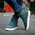 thumbnail image 3 of Oyedens Mens High Top Fashion Sneakers Tennis Shoes Casual Canvas Shoes Walking Ankle Boots for Men, 3 of 7
