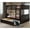 Espresso, variant on Full Over Bunk Bed With Twin Size Trundle In - Adds Style To Family Bedroom Solid Wood Stable Design