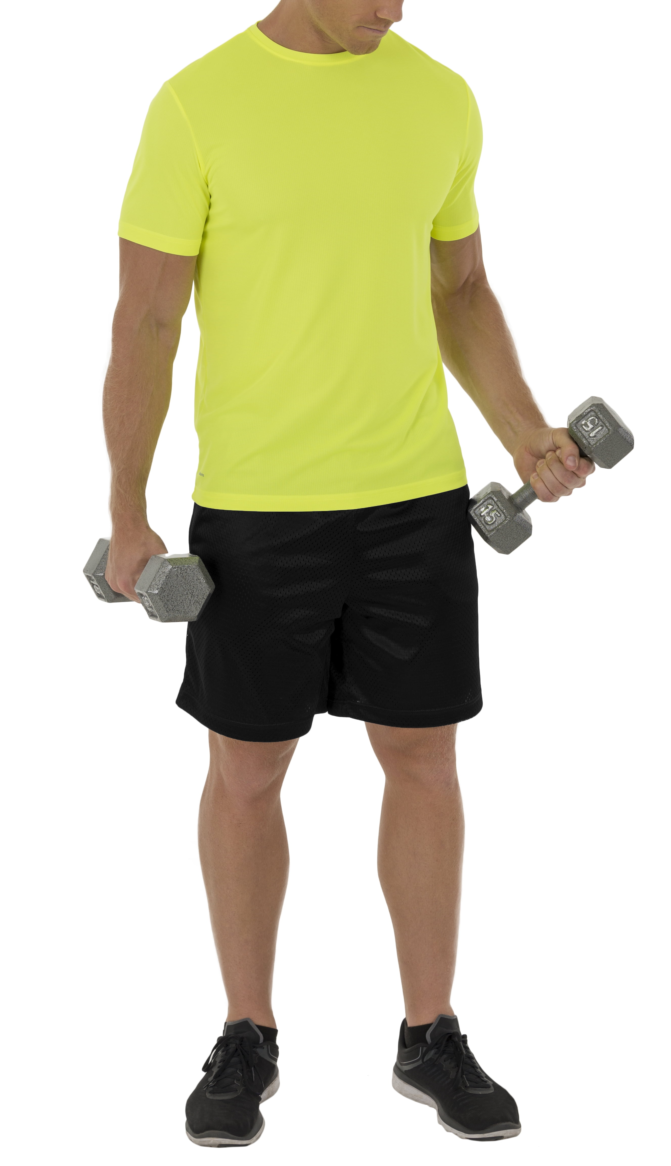 athletic works men's core quick dry short sleeve tee