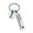I, variant on Hadanceo Key Holder Letter Pattern Fathers Day Gifts Stainless Steel Drive Safe Keychain for Home K