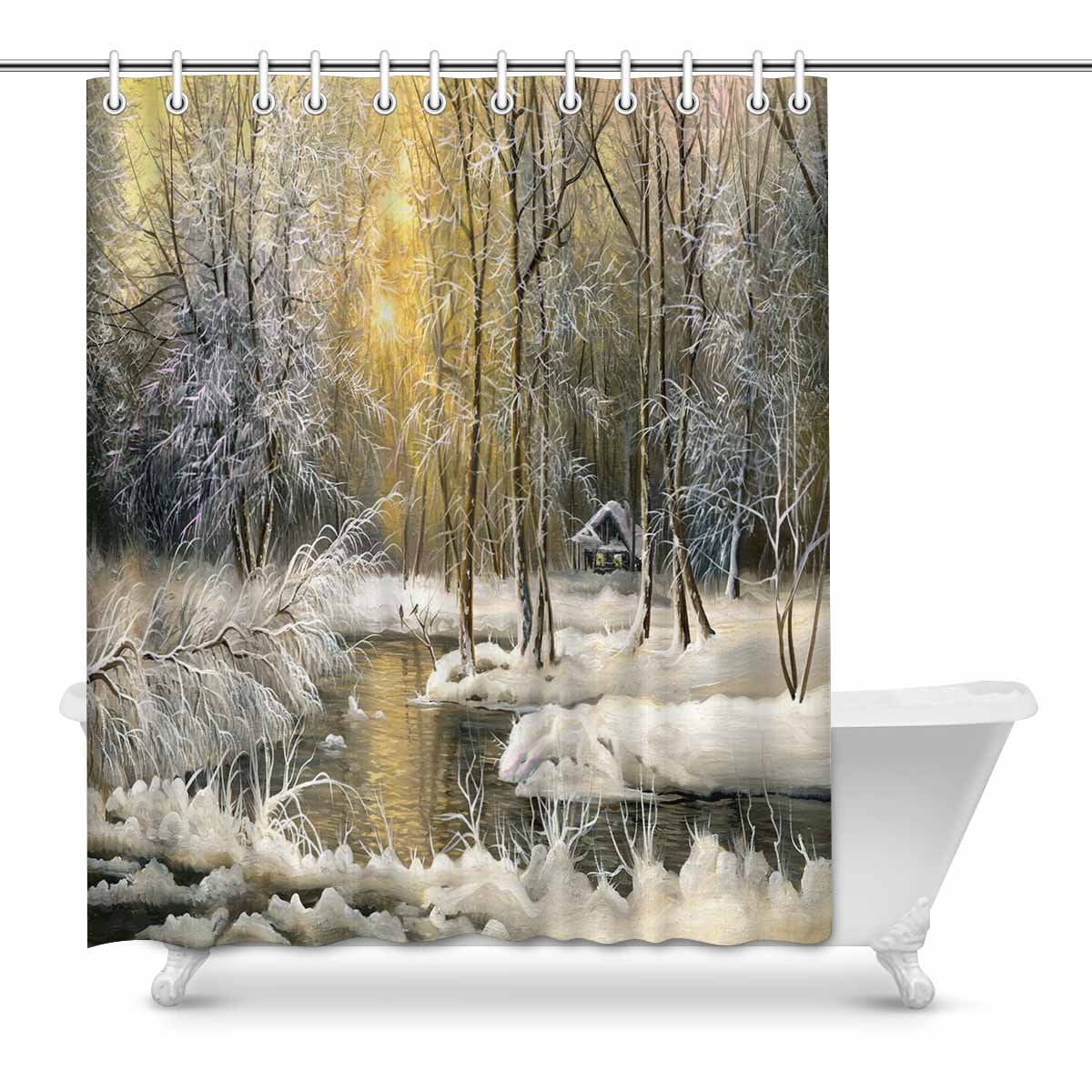 Pop Winter Landscape Scene Decor With The Wood River Country For